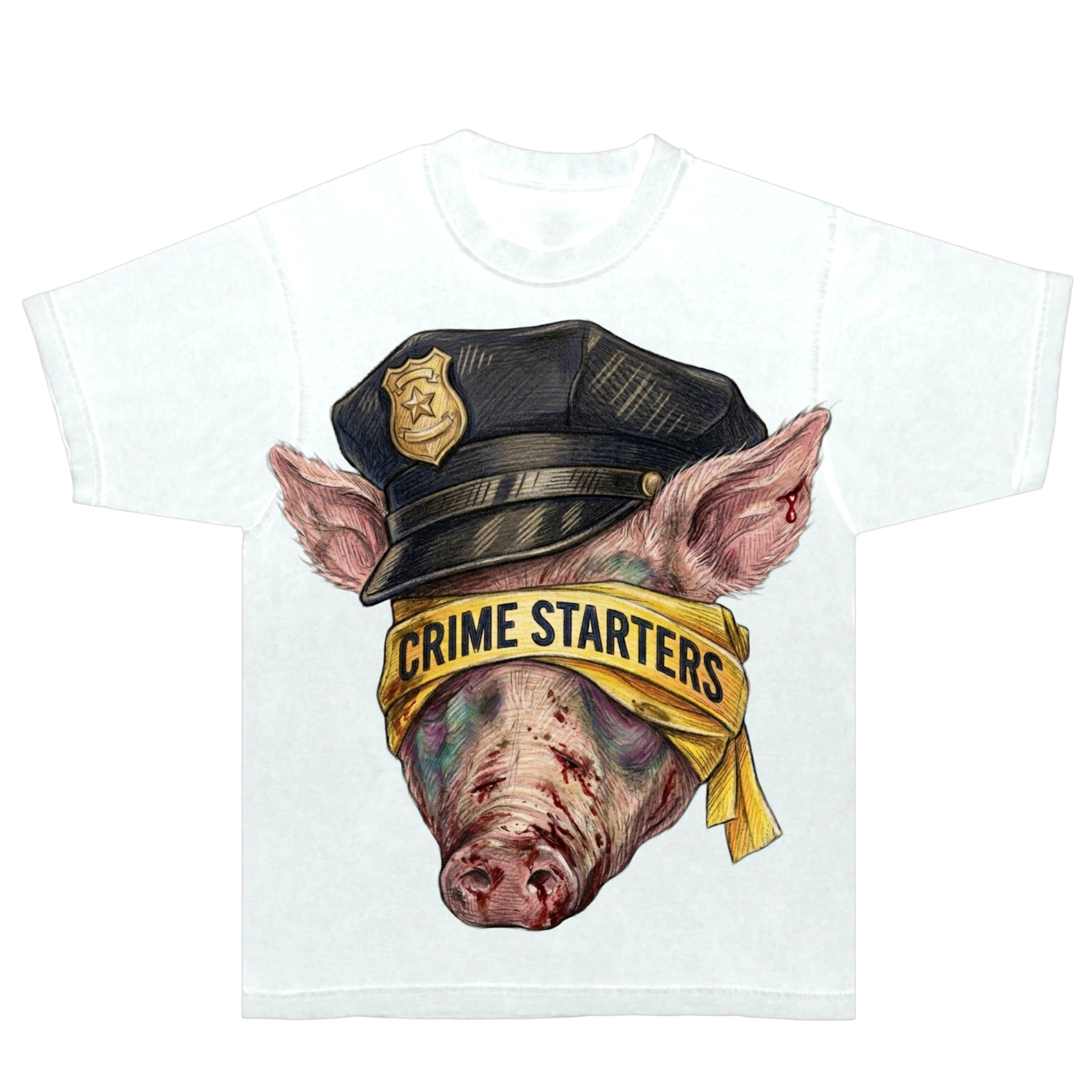 Crime Stoppers Pig Tee