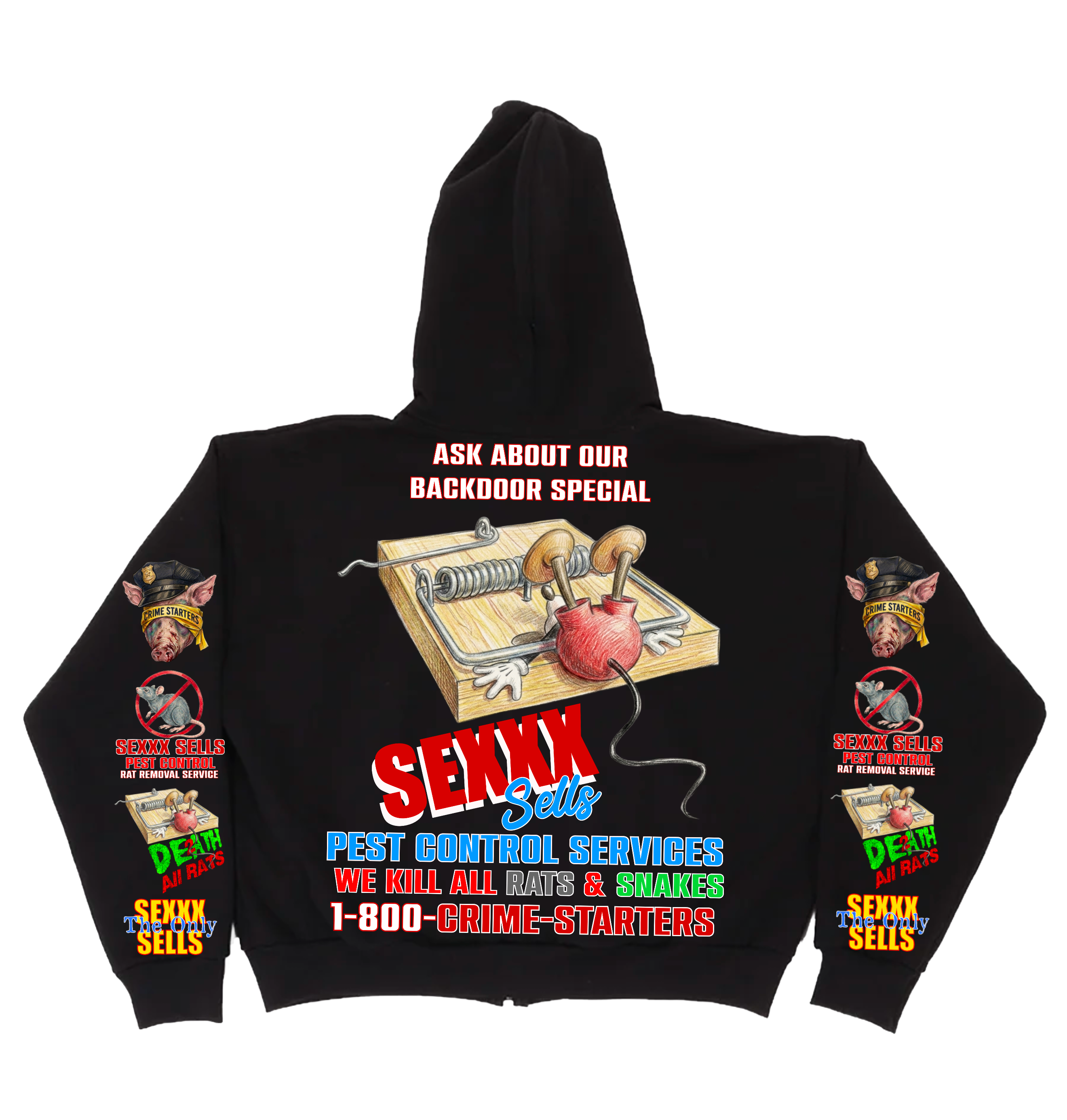 Pest Control Box Cut Zip Up